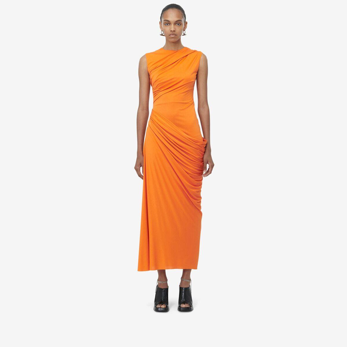 ALEXANDER MCQUEEN - Asymmetric Gathered Dress - Item 818827QLAEA75